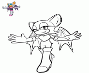 Coloriage Rouge the bat